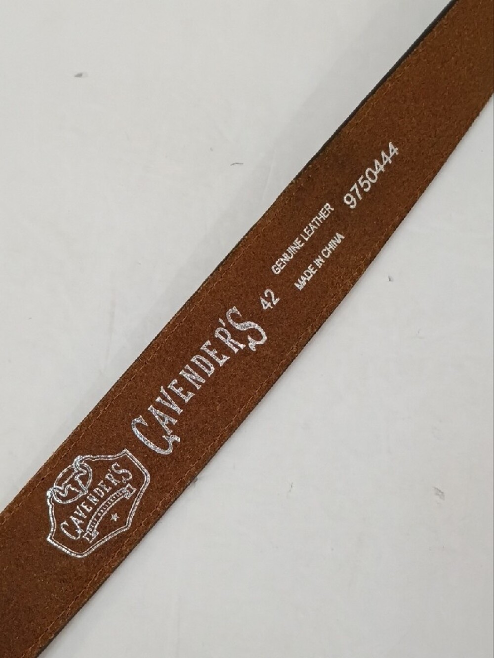 Cavender's Brown Leather Western Concho Belt Size 42 - Picture 8 of 8